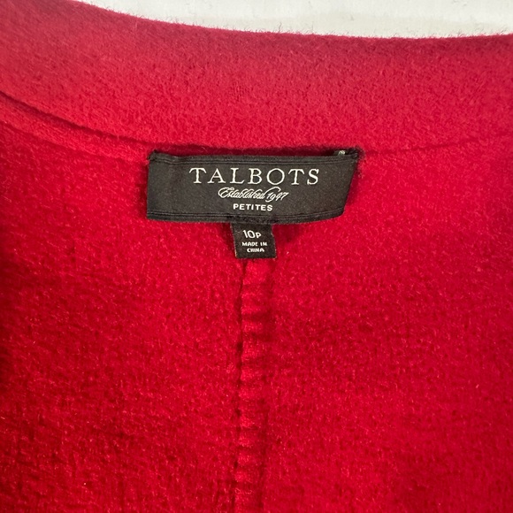 Talbots Red Wool Blazer 6 Petite - Picture 3 of 6